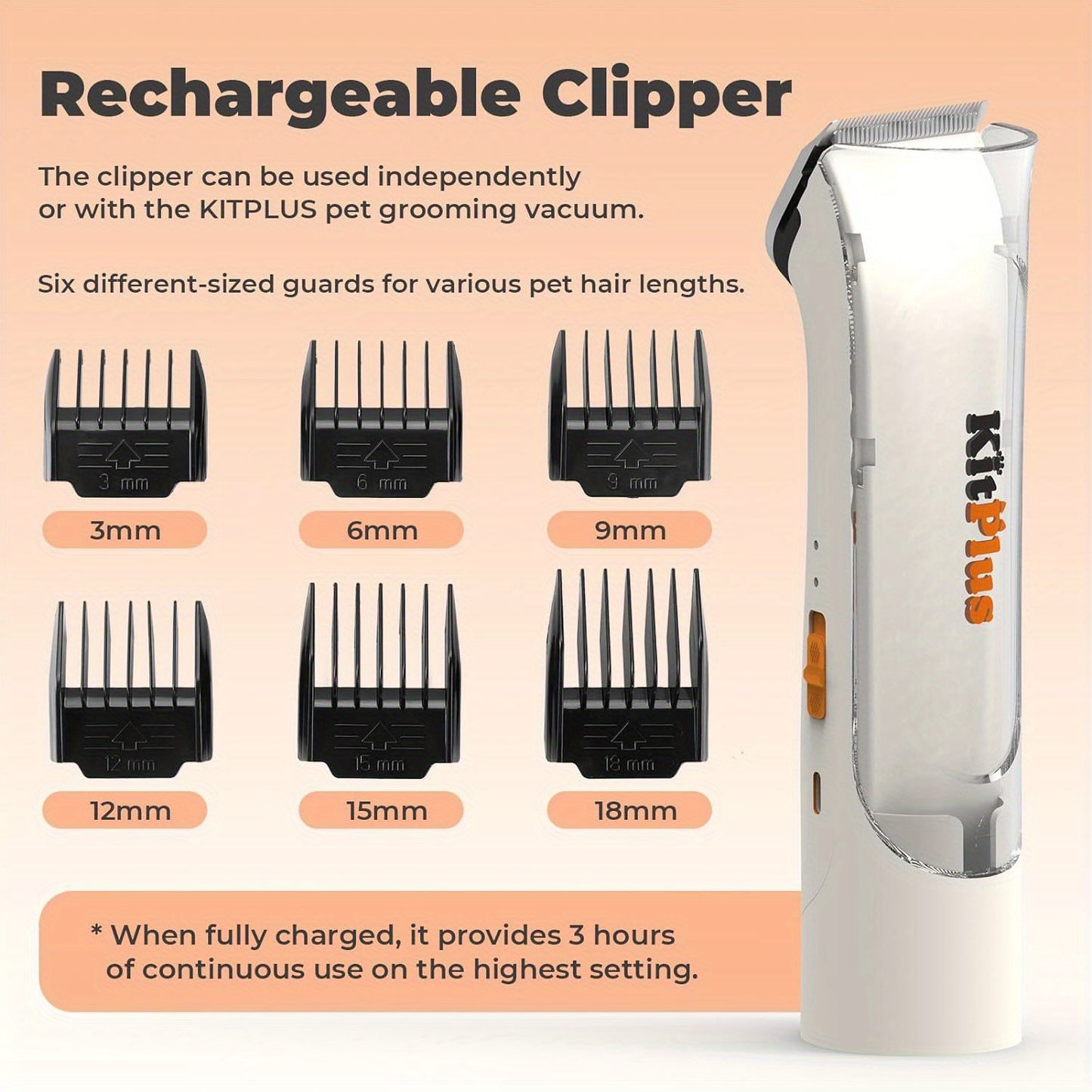Dog Hair Vacuum & Dog Grooming Kit, 5 Grooming Tools for Dogs and Cats, 99% Hair Suction,
