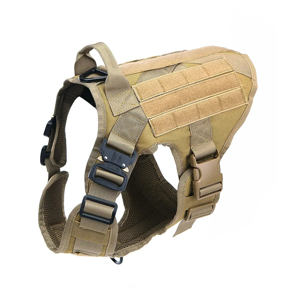 Tactical Dog Harness Pet K9 Malinois Training Vest Harness and Leash Set For All Breeds Dogs