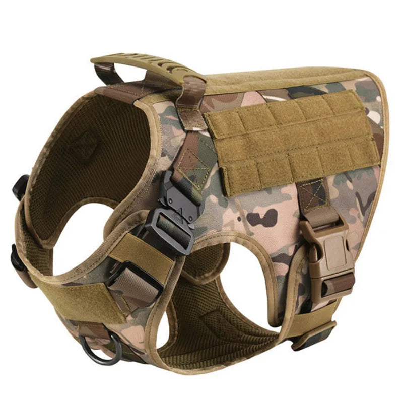 Tactical Dog Harness Pet K9 Malinois Training Vest Harness and Leash Set For All Breeds Dogs