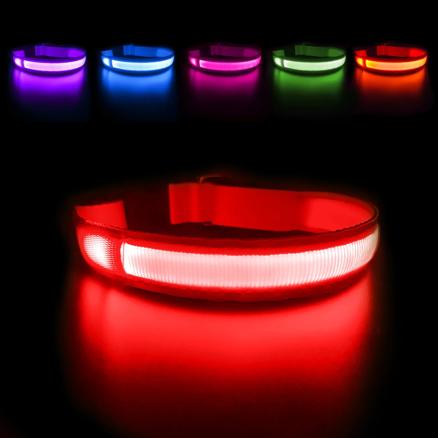 Luminous Dog Collar Waterpoof Safety