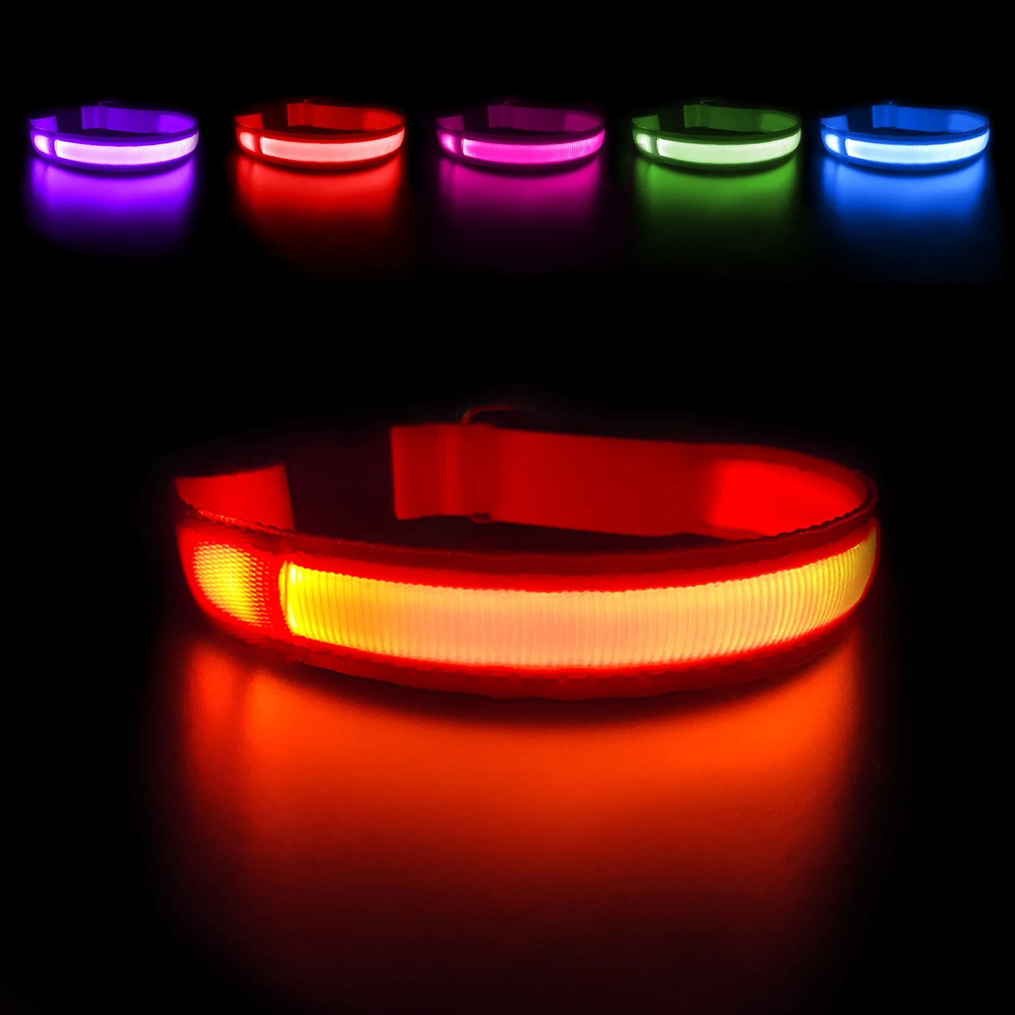 Luminous Dog Collar Waterpoof Safety