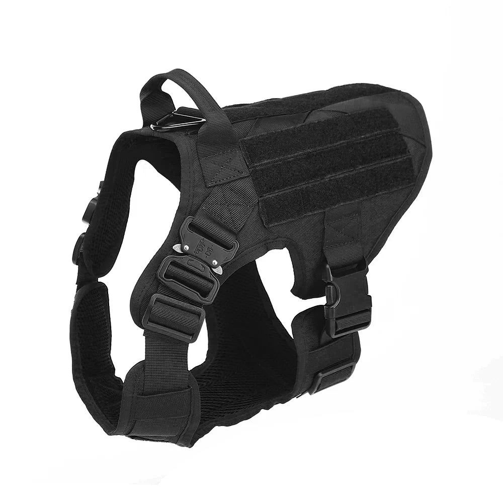 Tactical Dog Harness Pet K9 Malinois Training Vest Harness and Leash Set For All Breeds Dogs