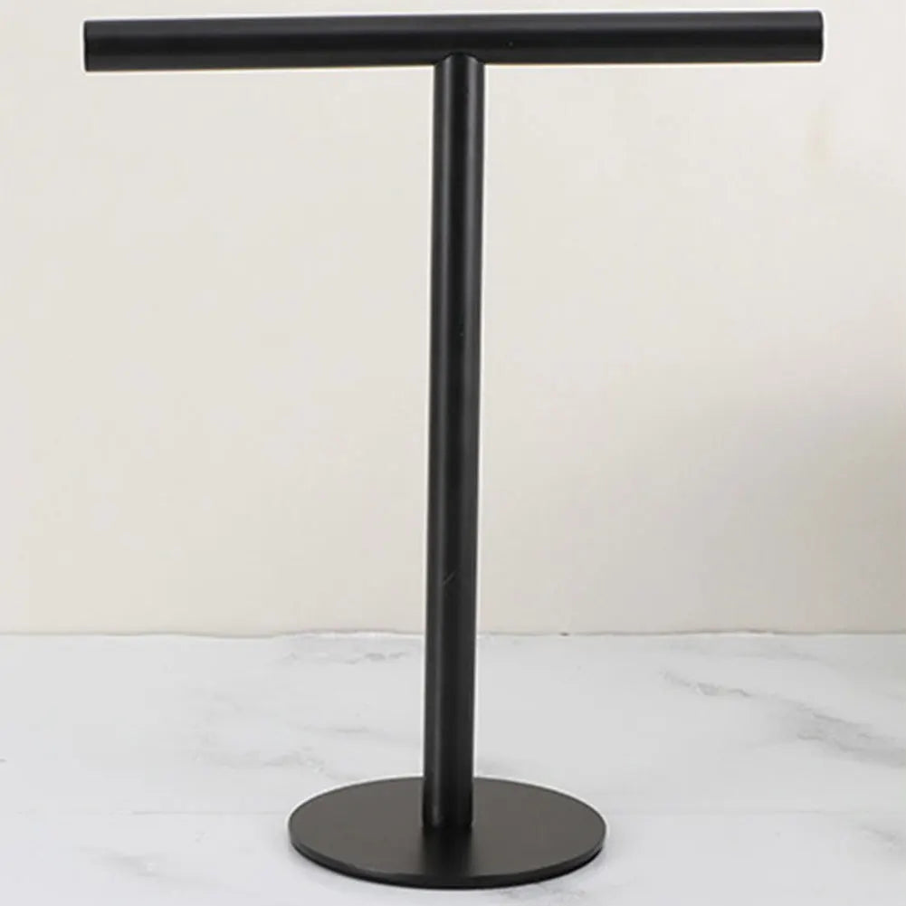 Stainless Steel Hand Towel Holder with Heavy Base Towel Rack Bath Towel Bar Stand for Bathroom Kitchen Vanity Countertop