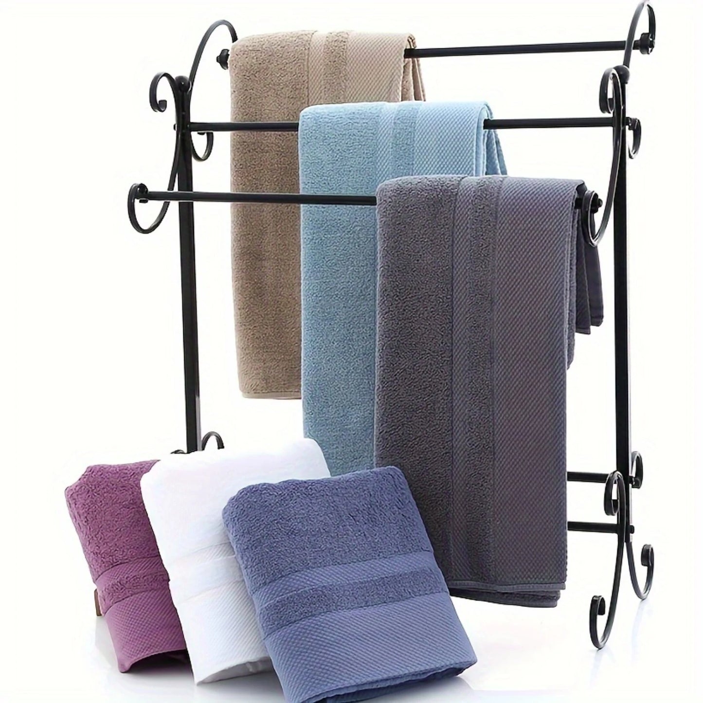 1pc Luxury Soft Bath Towel, Highly Absorbent Quick Dry Towel, For Bathroom, Gym, Hotel And Spa, Solid Color Plush Bath Towel, Ba