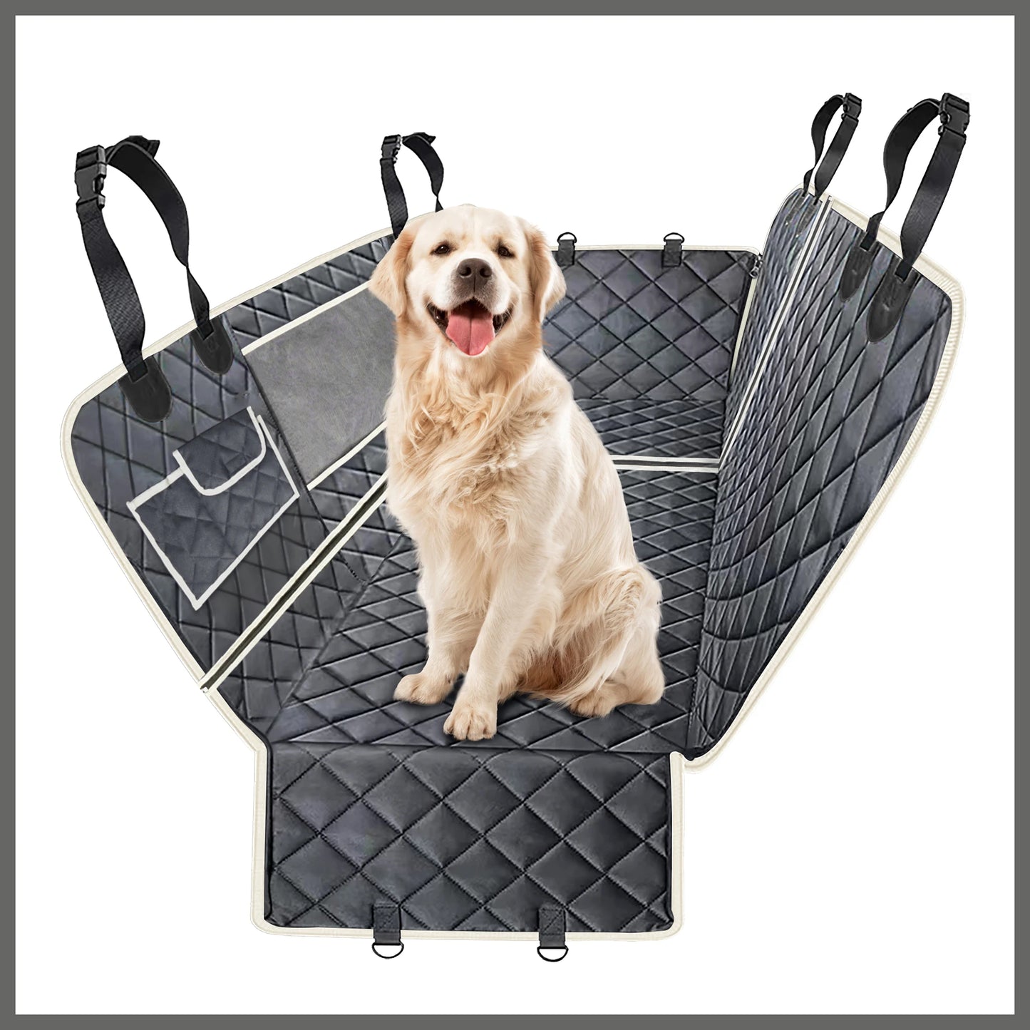 Car Pet Seat Cover Waterproof Foldable Dog Car Seat