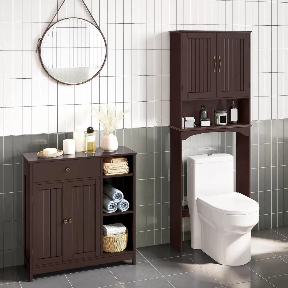 Bathroom Floor Cabinet, Kitchen Freestanding Storage Organizer, Drawer