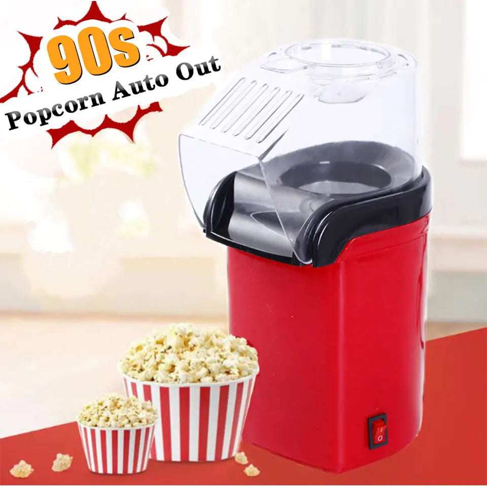 Oil-free Air Corn Machine, Pipoqueir Eletrica Hot Air Machine Mini Popcorn Maker Machine-1200W Household Healthy Home Kitchen