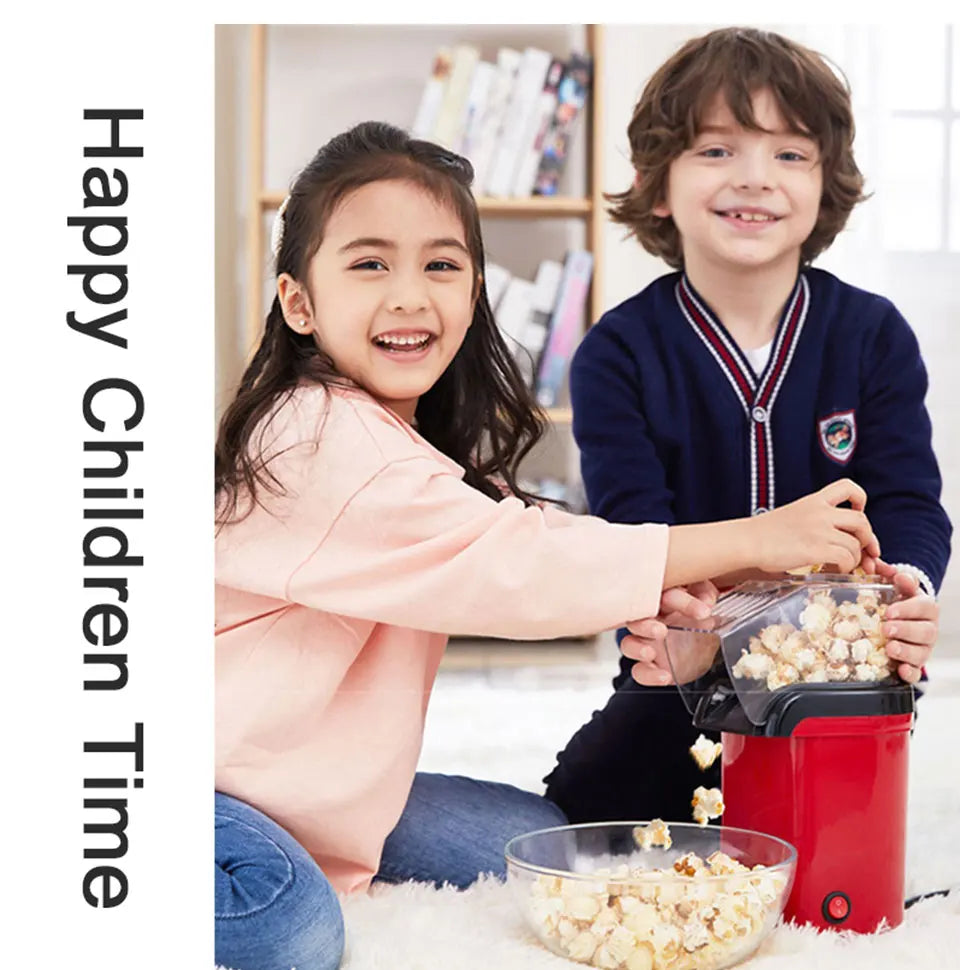 Oil-free Air Corn Machine, Pipoqueir Eletrica Hot Air Machine Mini Popcorn Maker Machine-1200W Household Healthy Home Kitchen