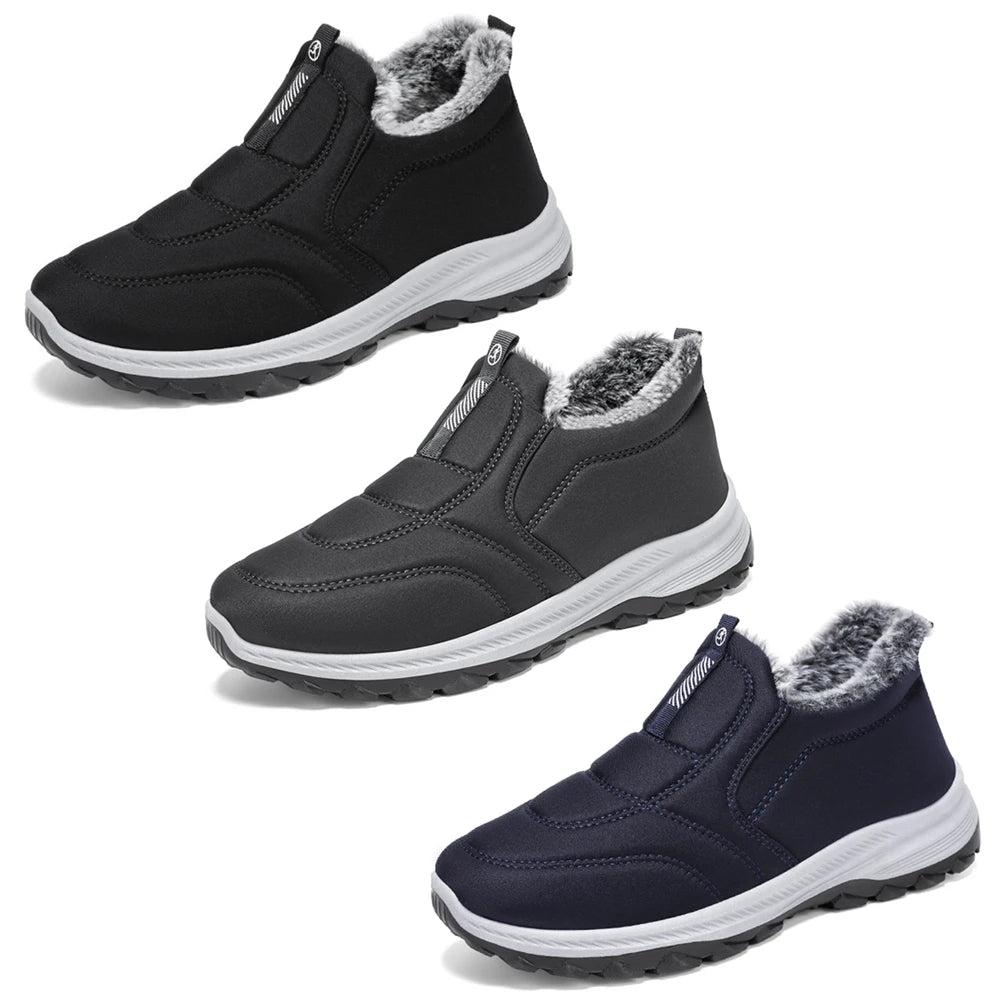 Snow Boots Lightweight Non-slip Thermal Ankle Boots Comfortable Winter Shoes