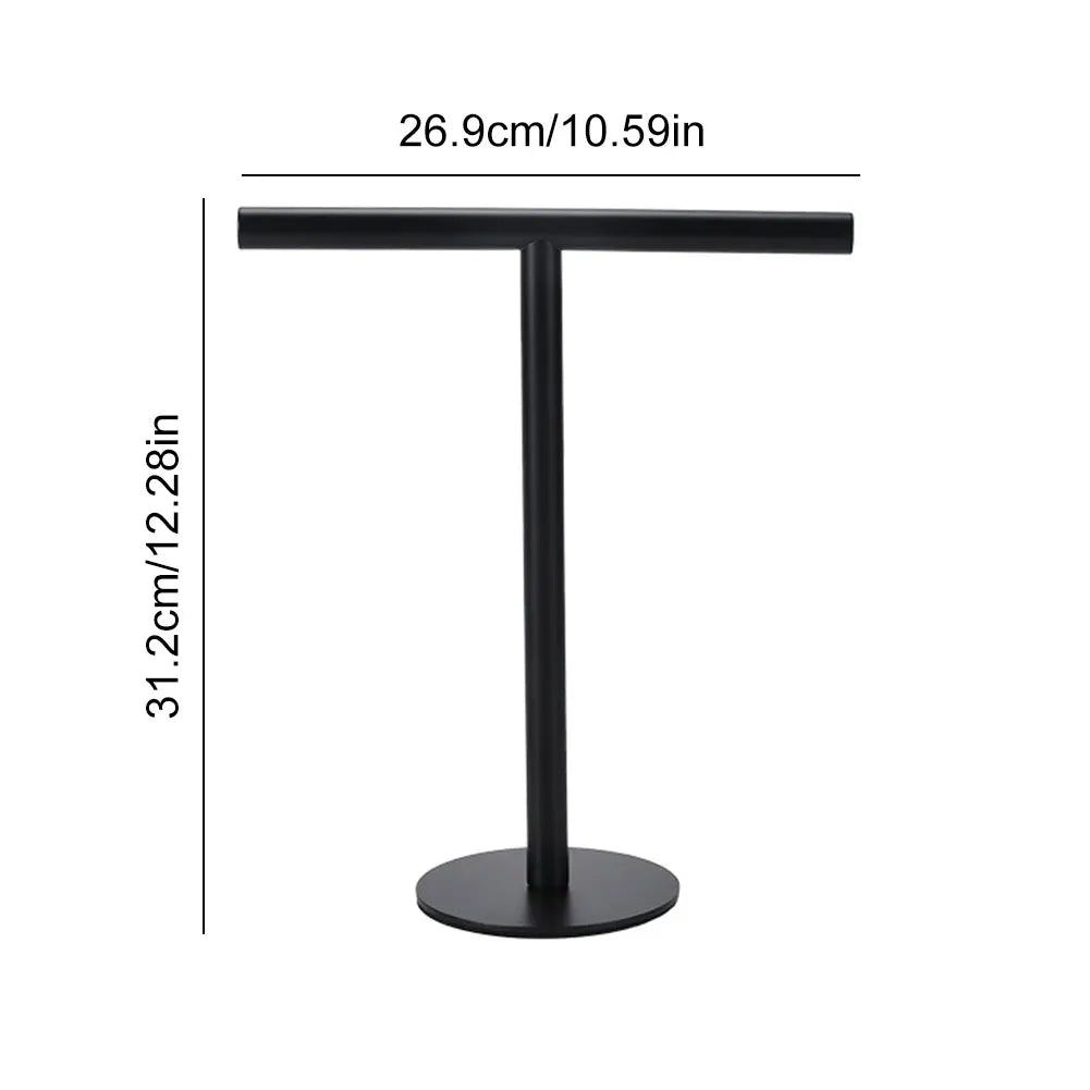 Stainless Steel Hand Towel Holder with Heavy Base Towel Rack Bath Towel Bar Stand for Bathroom Kitchen Vanity Countertop