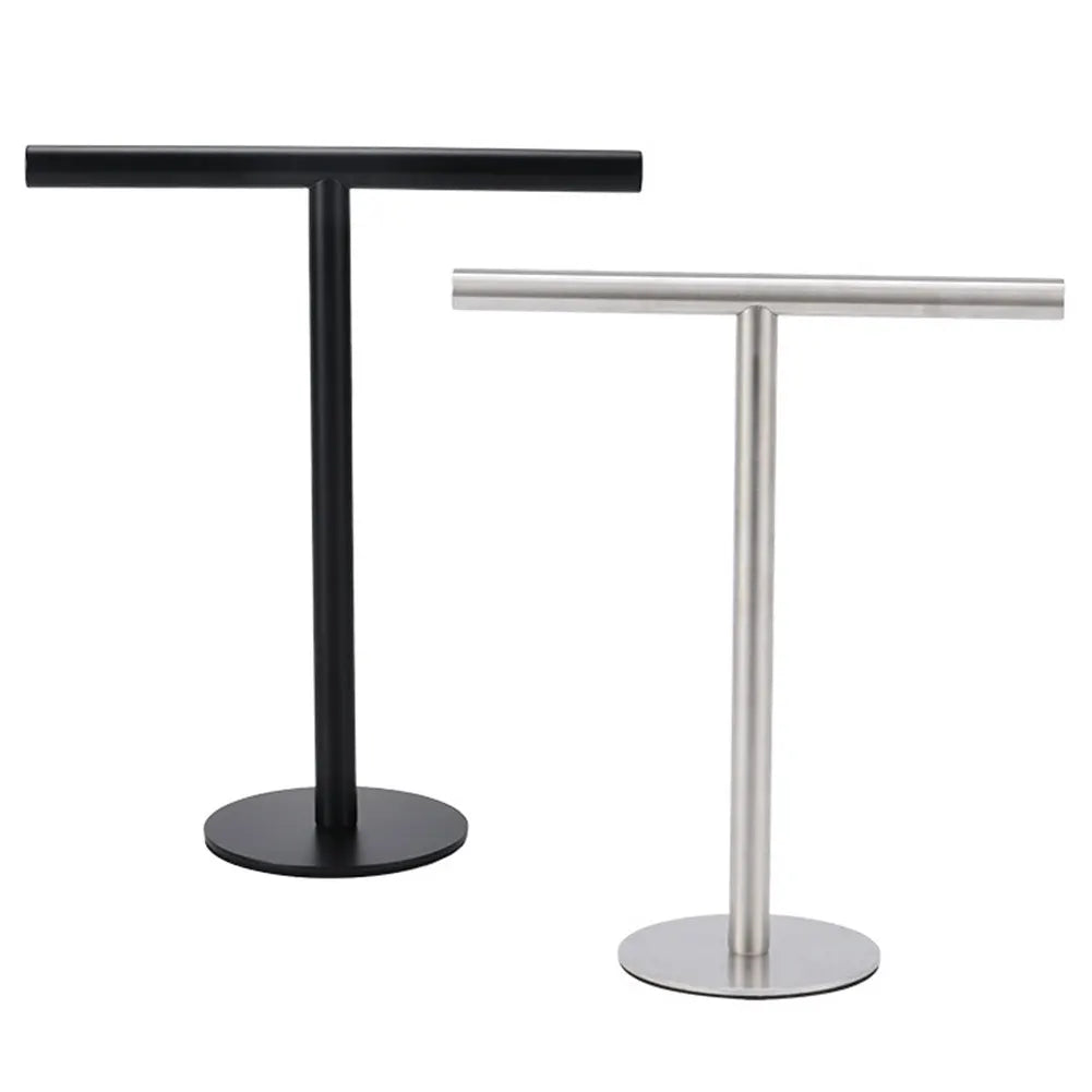 Stainless Steel Hand Towel Holder with Heavy Base Towel Rack Bath Towel Bar Stand for Bathroom Kitchen Vanity Countertop
