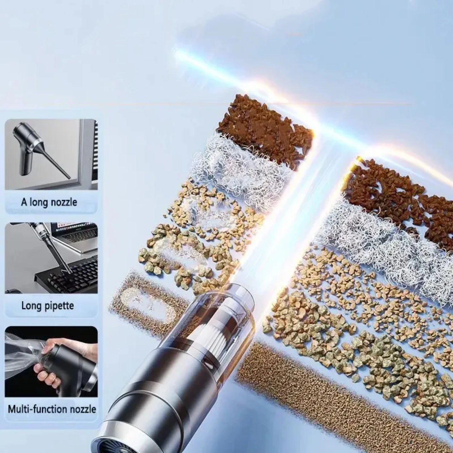 Portable Dual-Purpose Car Vacuum Cleaner -