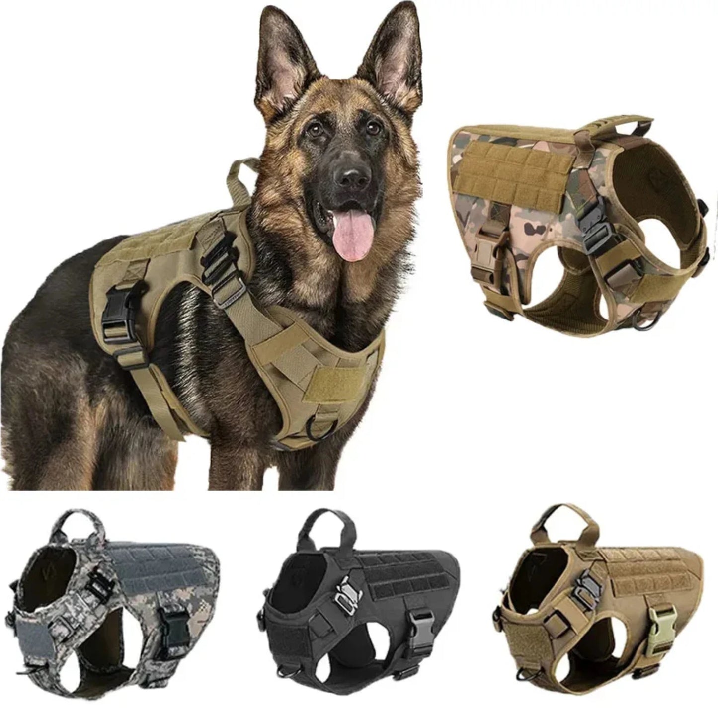 Comfortable and Durable Adjustable Dog Harness Set