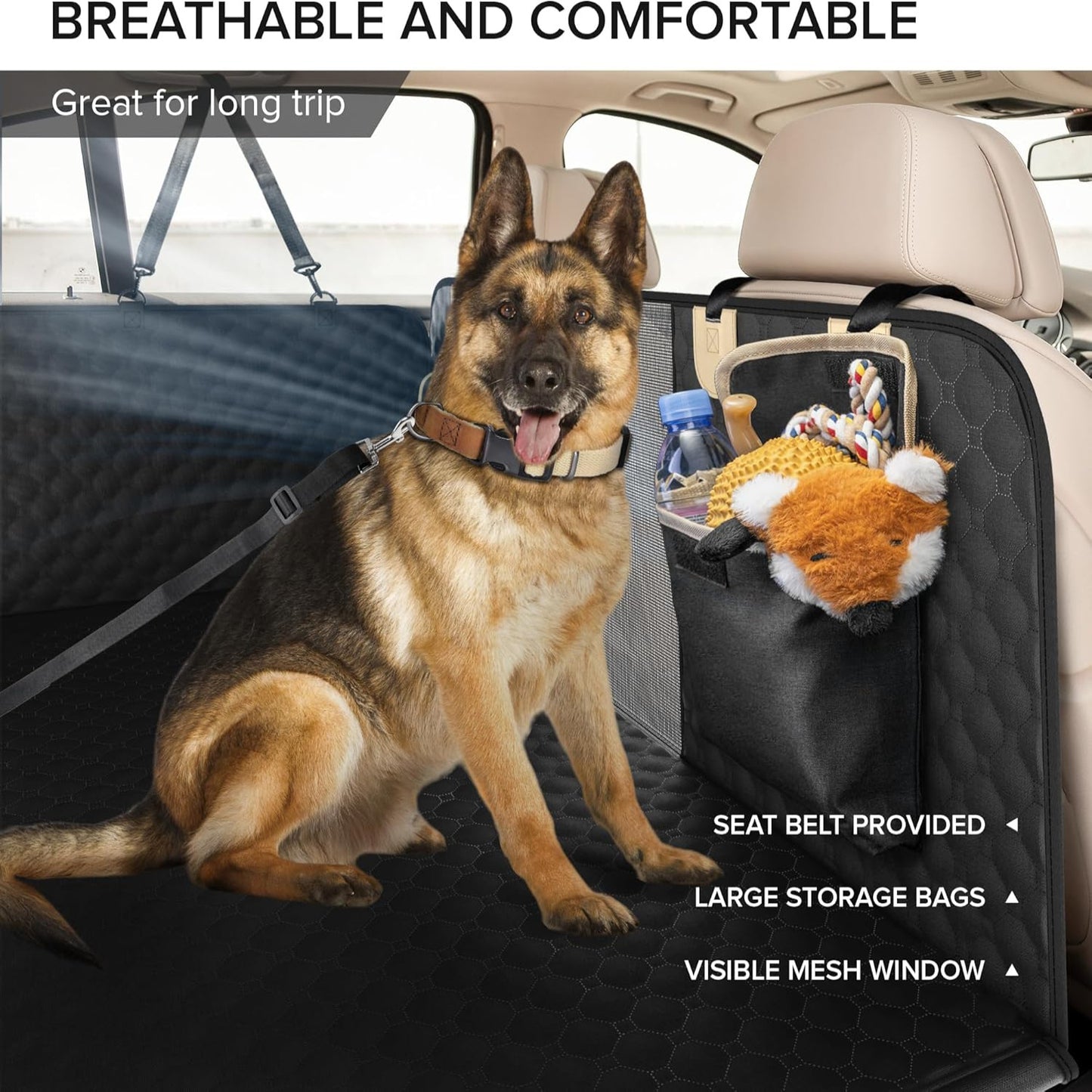 1pc SHARLOVY Heavy Duty Waterproof Dog Car Seat Cover,