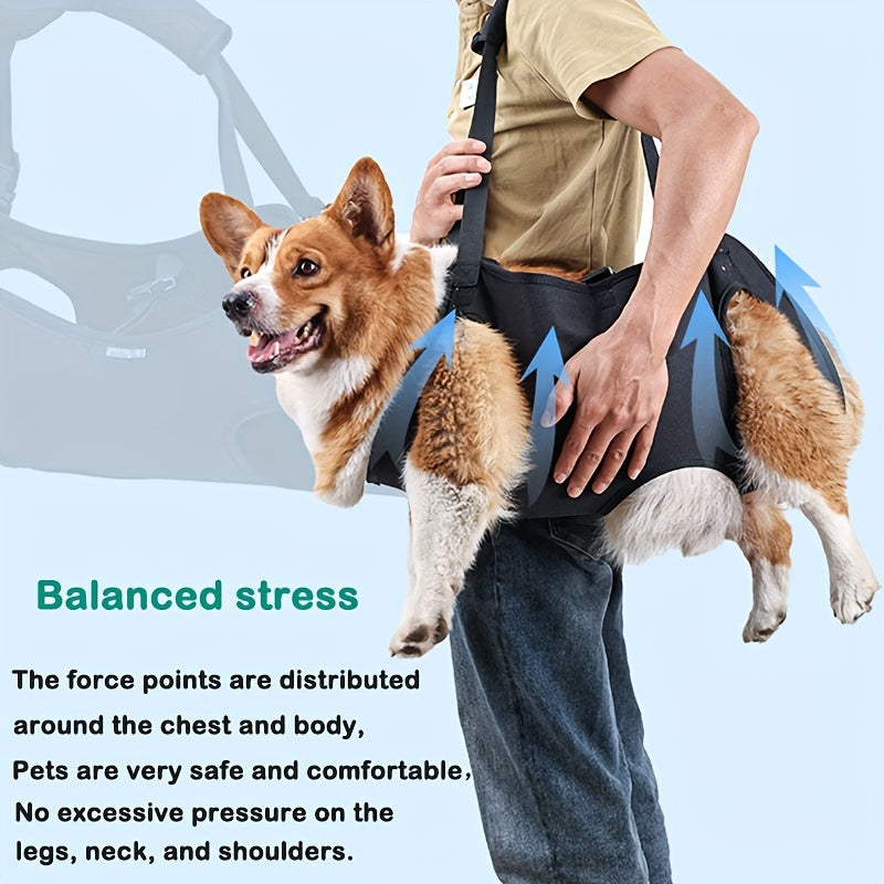 1pc Dog Walking Full Body Assistive Belt, , Suitable For Assisting Dogs In Walking And Climbing Stairs