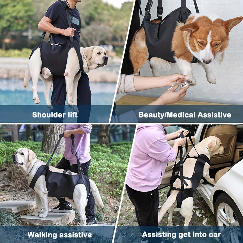 1pc Dog Walking Full Body Assistive Belt, , Suitable For Assisting Dogs In Walking And Climbing Stairs