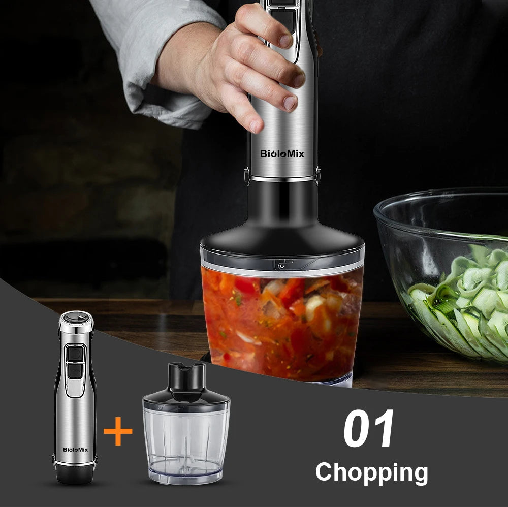 4 in 1 High Power 1200W Immersion Hand Stick Blender Mixer