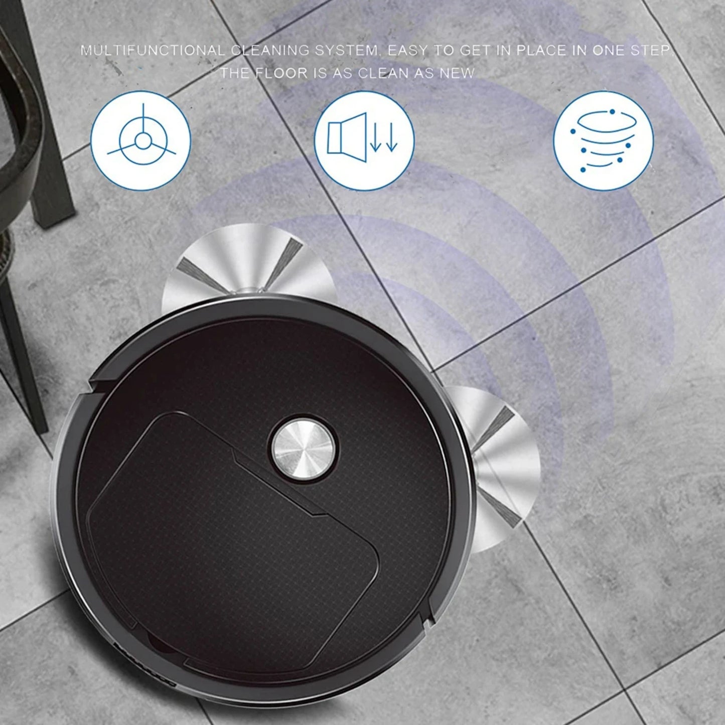 Convenient 3-in-1 Wireless Robot Vacuum Cleaner