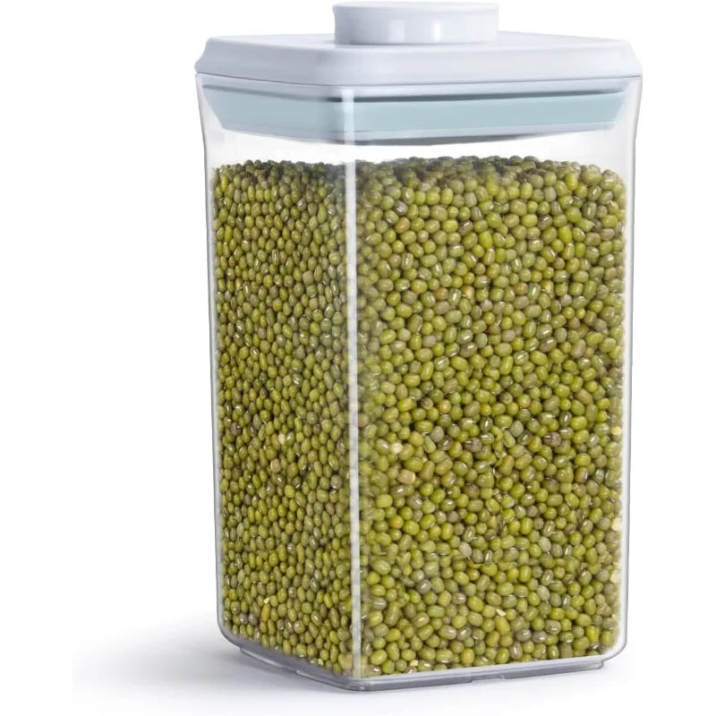 Airtight Food Storage Containers with Lids, Top One Button Control, Air Tight Stackable