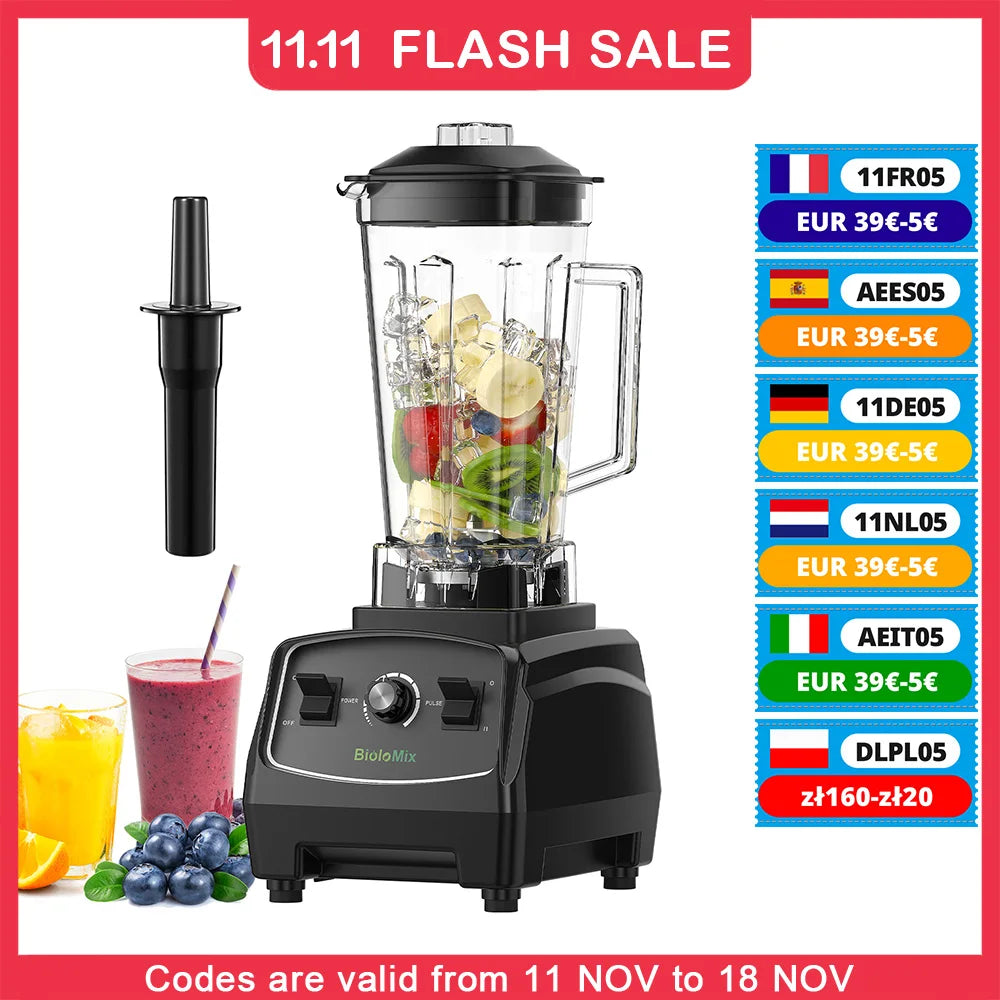 3HP 2200W Heavy Duty Commercial Grade Blender Mixer Juicer