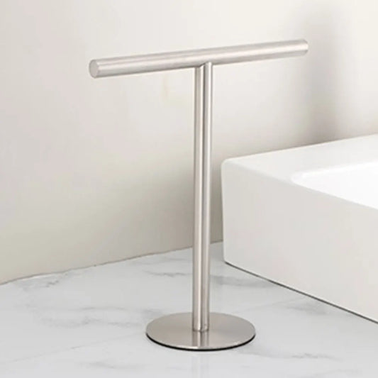 Stainless Steel Hand Towel Holder with Heavy Base Towel Rack Bath Towel Bar Stand for Bathroom Kitchen Vanity Countertop