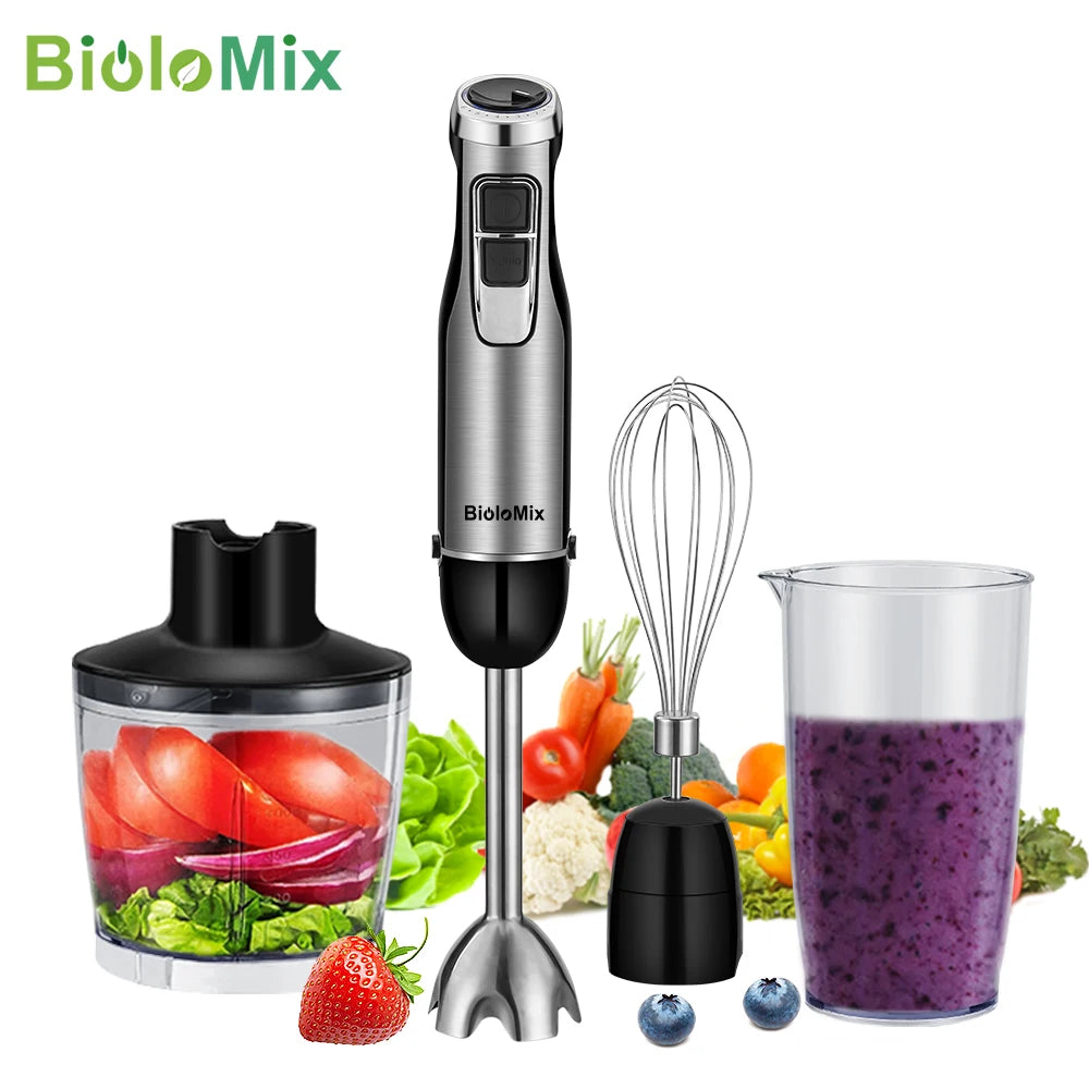 4 in 1 High Power 1200W Immersion Hand Stick Blender Mixer