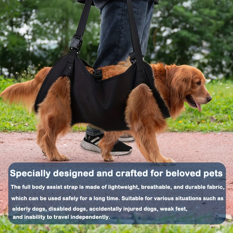 1pc Dog Walking Full Body Assistive Belt, , Suitable For Assisting Dogs In Walking And Climbing Stairs